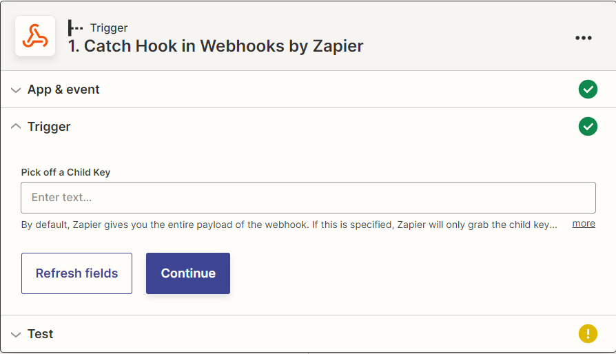 Step 3 on Zapier